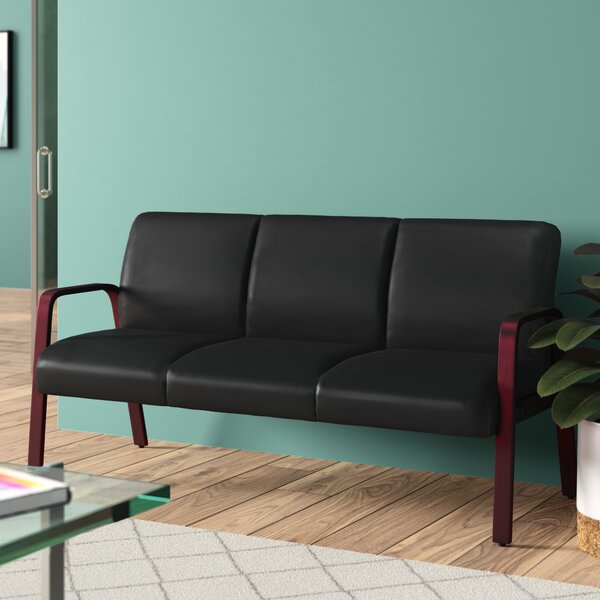 Tamera Leather 65.13'' Reception Sofa 